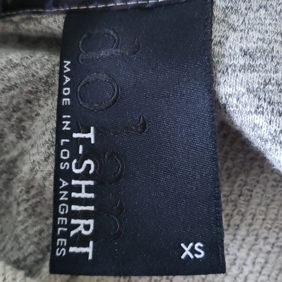 Dolan front assemtrical zip grey soft sweater sz XS - Picture 6 of 7